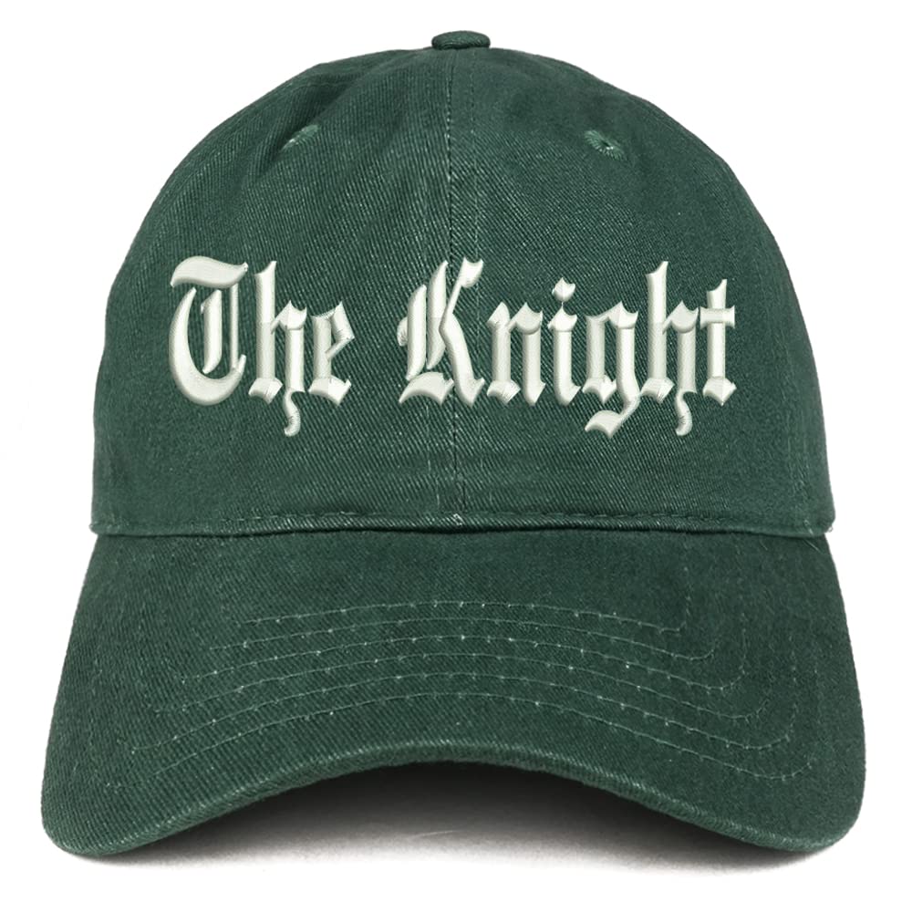 Trendy Apparel Shop The Knight Old English Low Profile Soft Cotton Baseball Cap