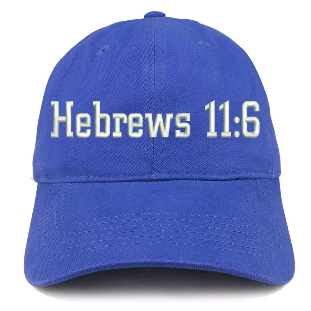 Trendy Apparel Shop Hebrew 11:6 Low Profile Soft Cotton Baseball Cap