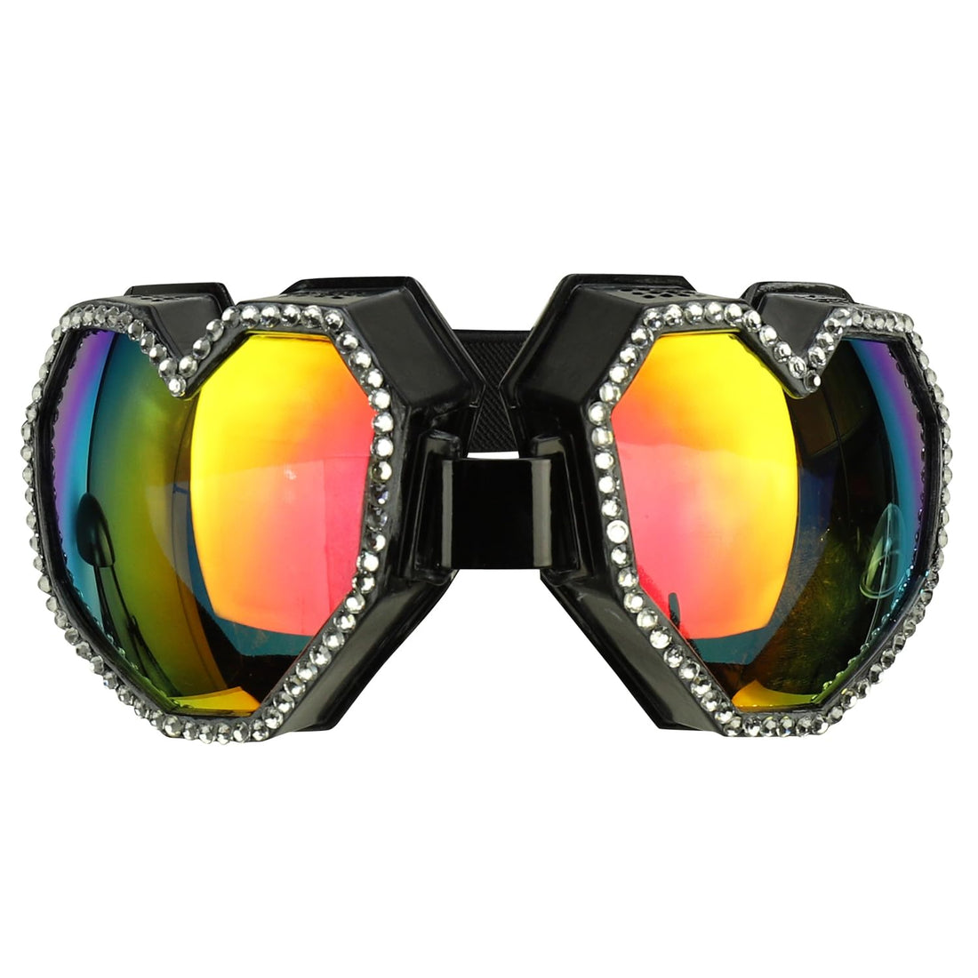 Trendy Apparel Shop Bling Rhinestone Festival Rave Goggles