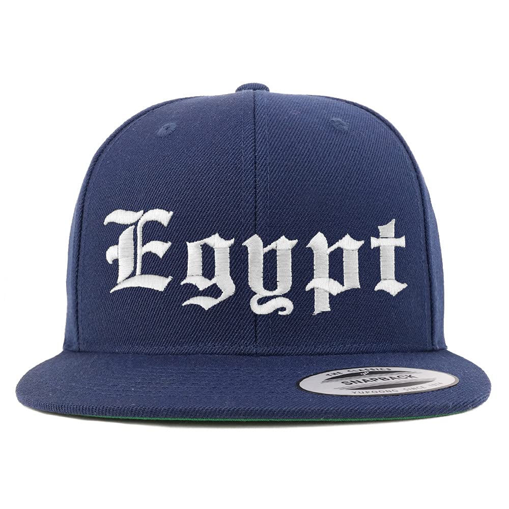 Trendy Apparel Shop Egypt Old English Embroidered Flatbill Snapback