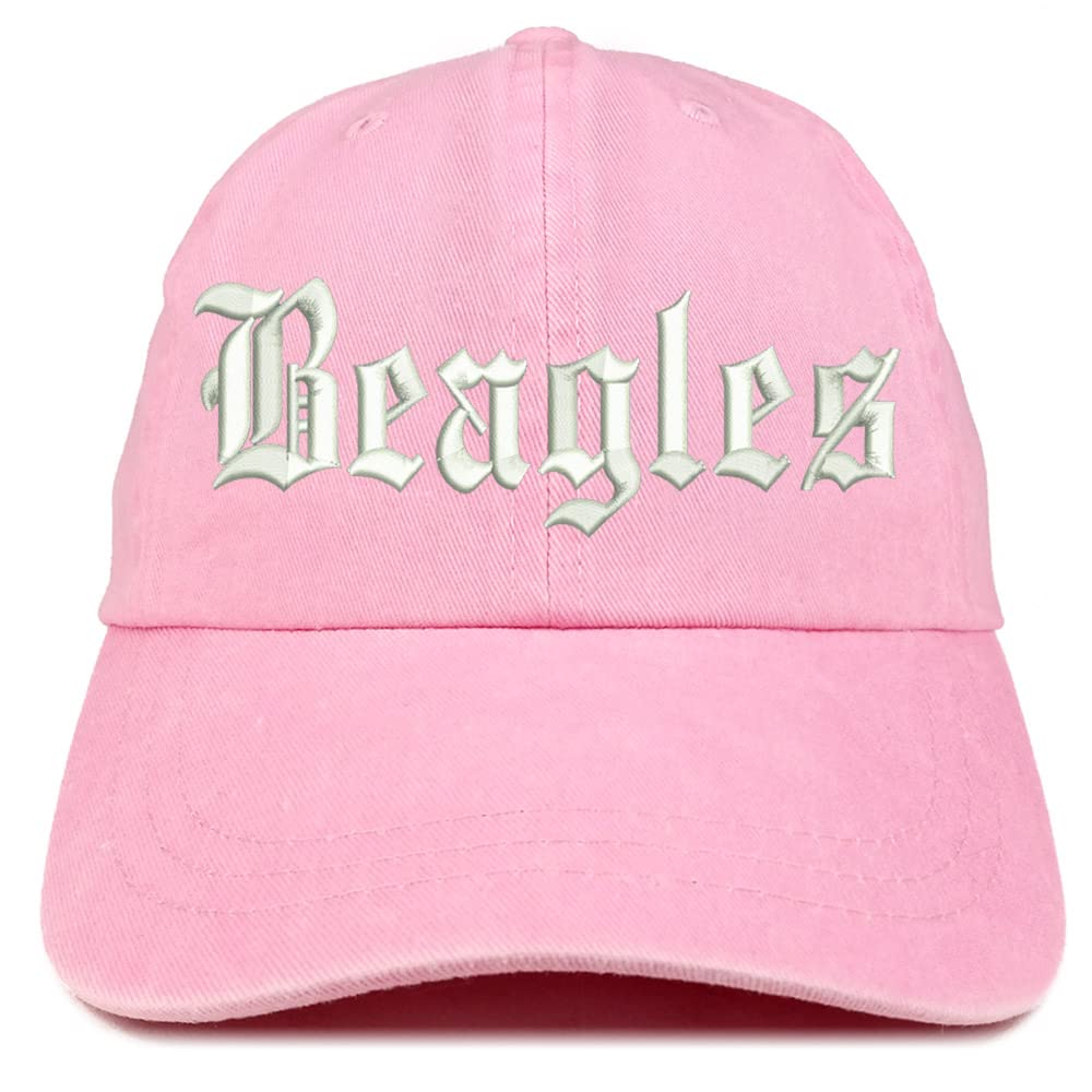 Trendy Apparel Shop Old English Beagles Washed Pigment Dyed Baseball Cap