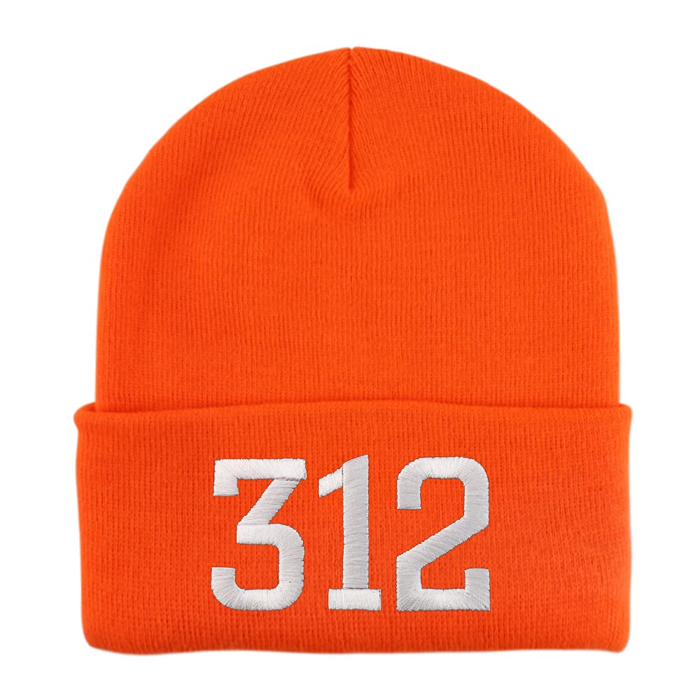 Trendy Apparel Shop 312 Chicago IL Old English Embroidered Long Cuff Beanie