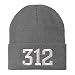 Trendy Apparel Shop 312 Chicago IL Old English Embroidered Long Cuff Beanie