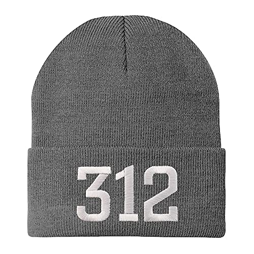 Trendy Apparel Shop 312 Chicago IL Old English Embroidered Long Cuff Beanie