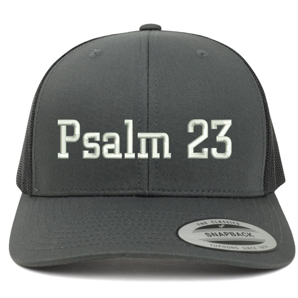 Trendy Apparel Shop Psalm 23 6 Panel Trucker Mesh Cap