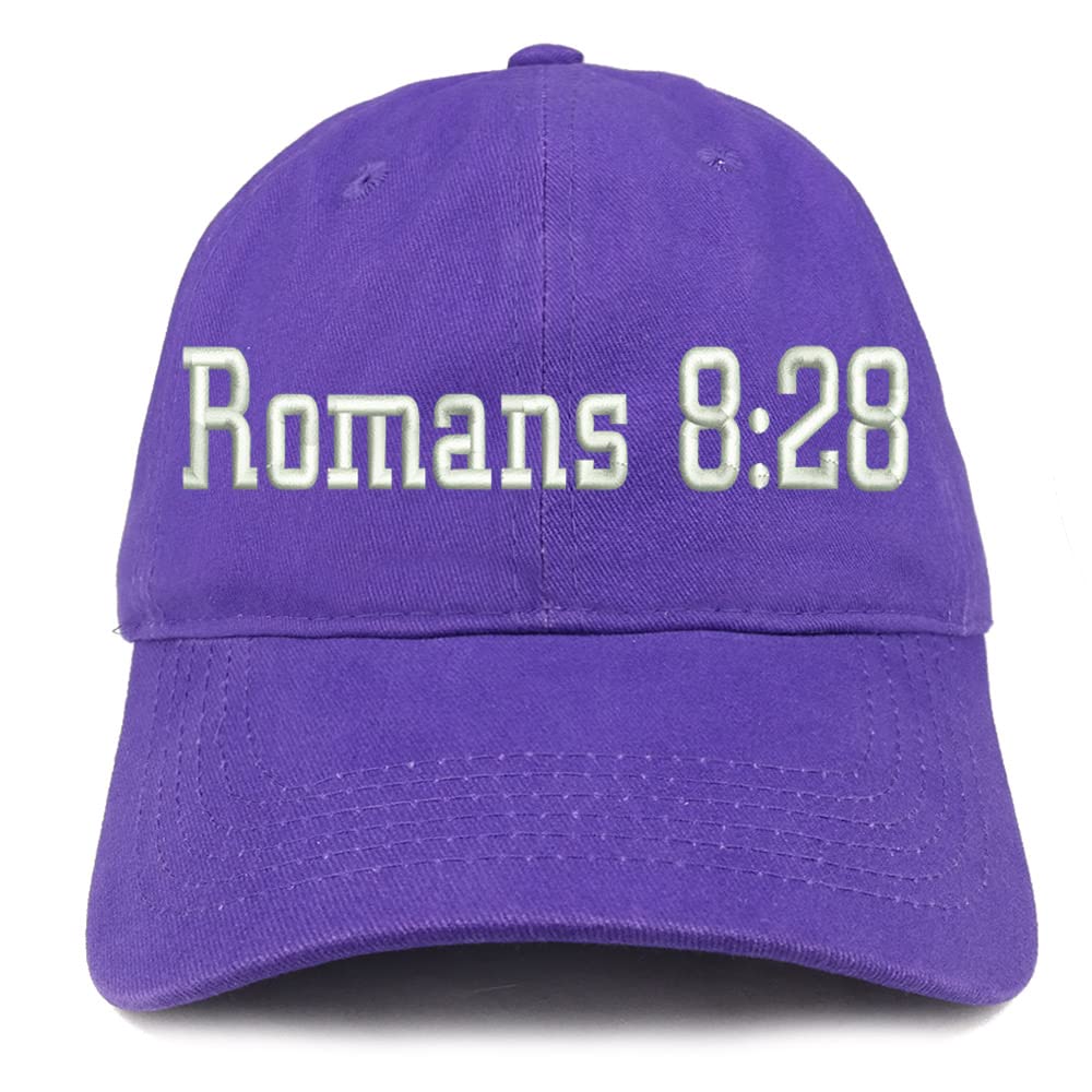 Trendy Apparel Shop Romans 8:28 Low Profile Soft Cotton Baseball Cap