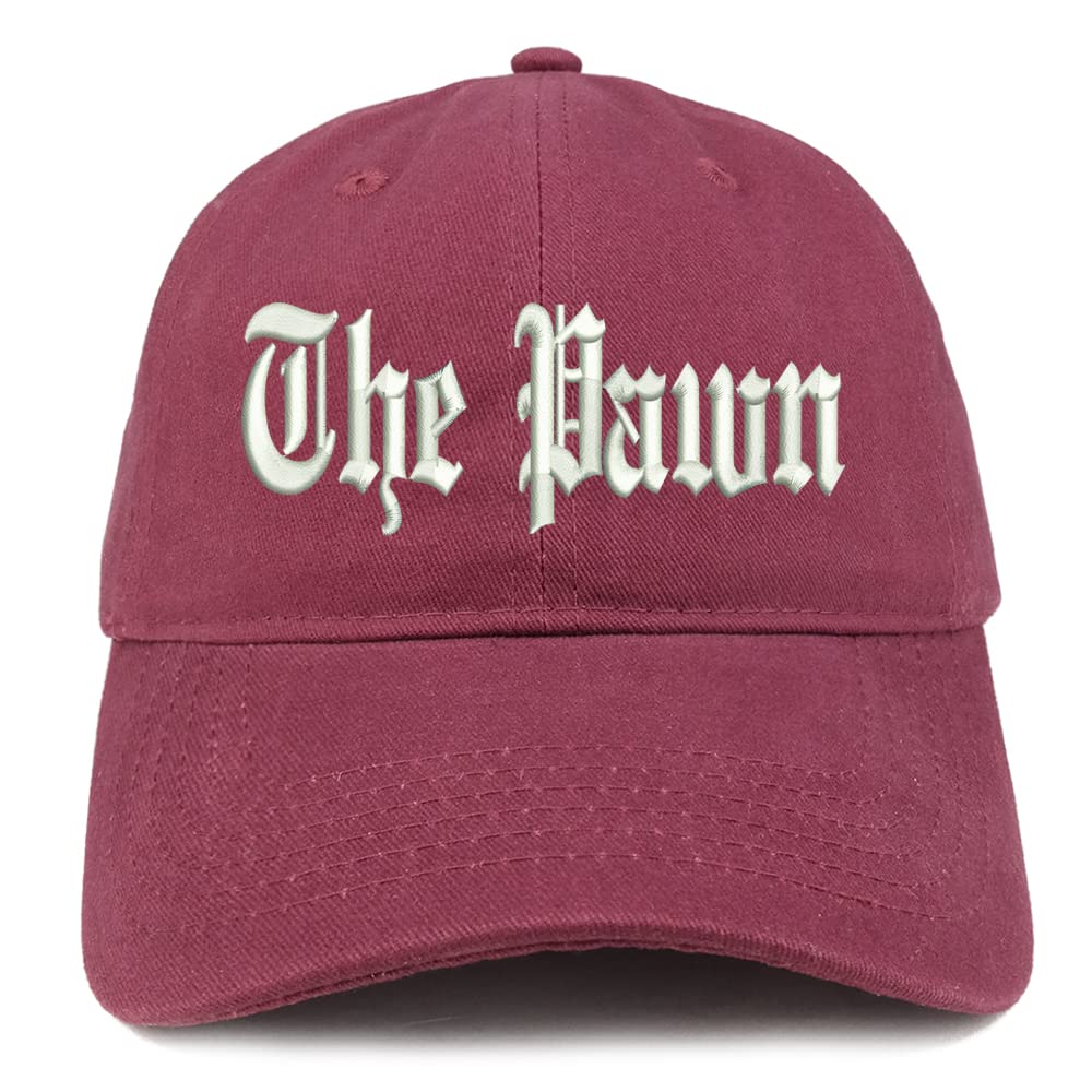 Trendy Apparel Shop The Pawn Old English Low Profile Soft Cotton Baseball Cap