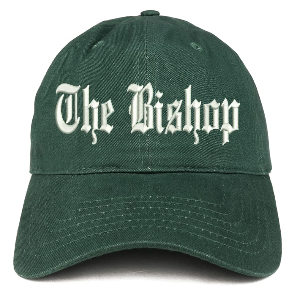 Trendy Apparel Shop The Bishop Old English Low Profile Soft Cotton Baseball Cap