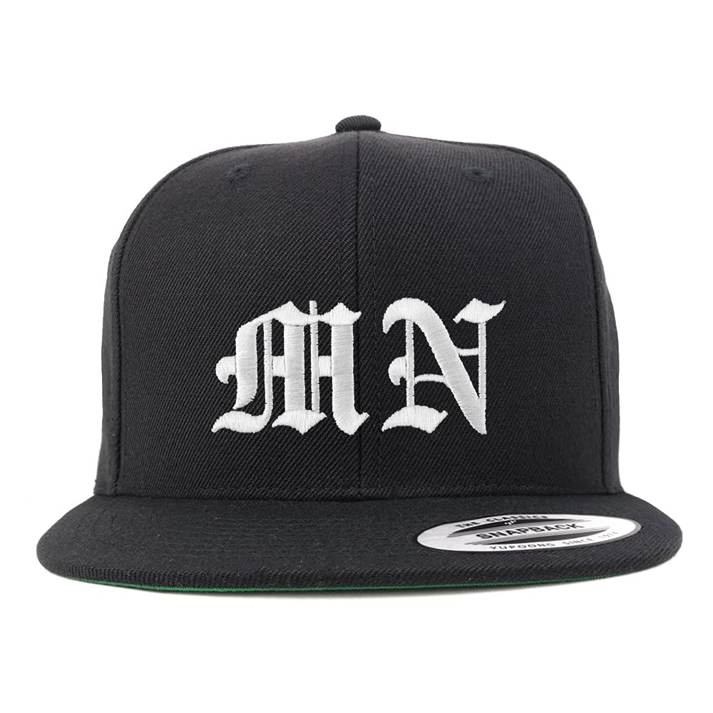 Trendy Apparel Shop Minnesota MN Old English Embroidered Flatbill Snapback