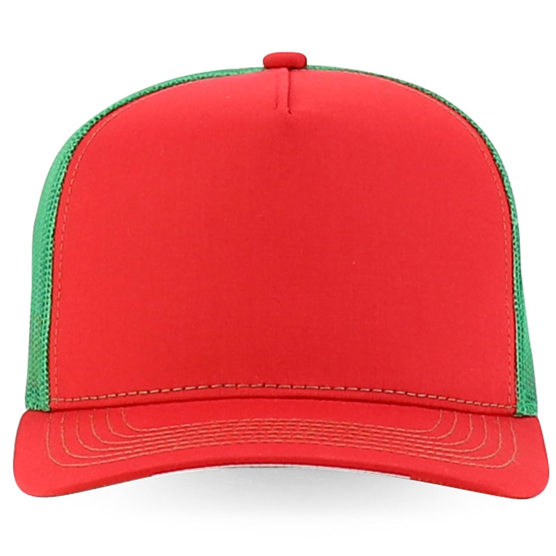 Trendy Apparel Shop 5 Panel Structured Trucker Cap with Mexico Flag Design Undervisor