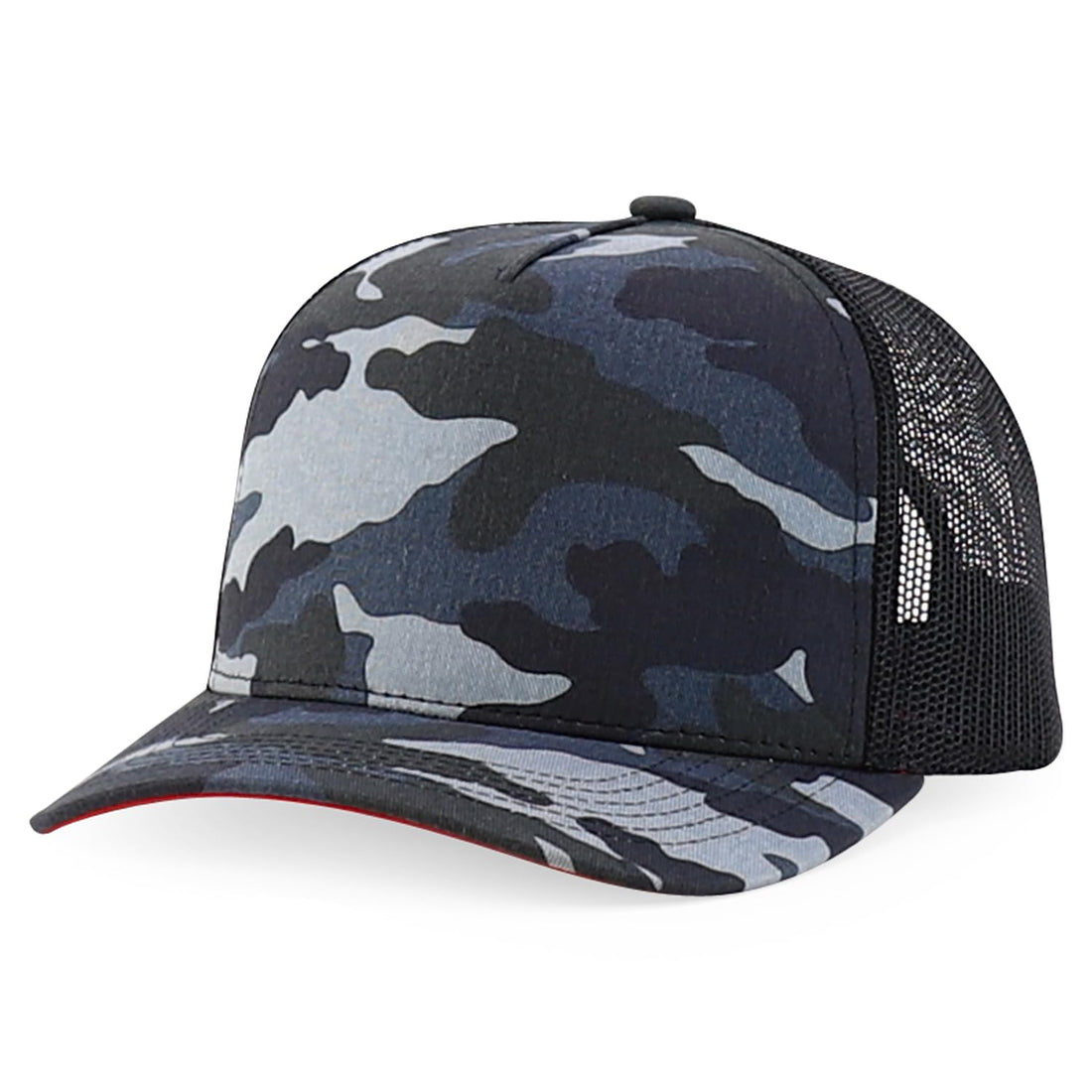 Trendy Apparel Shop 5 Panel Structured Crown Curved Bill Trucker Cap
