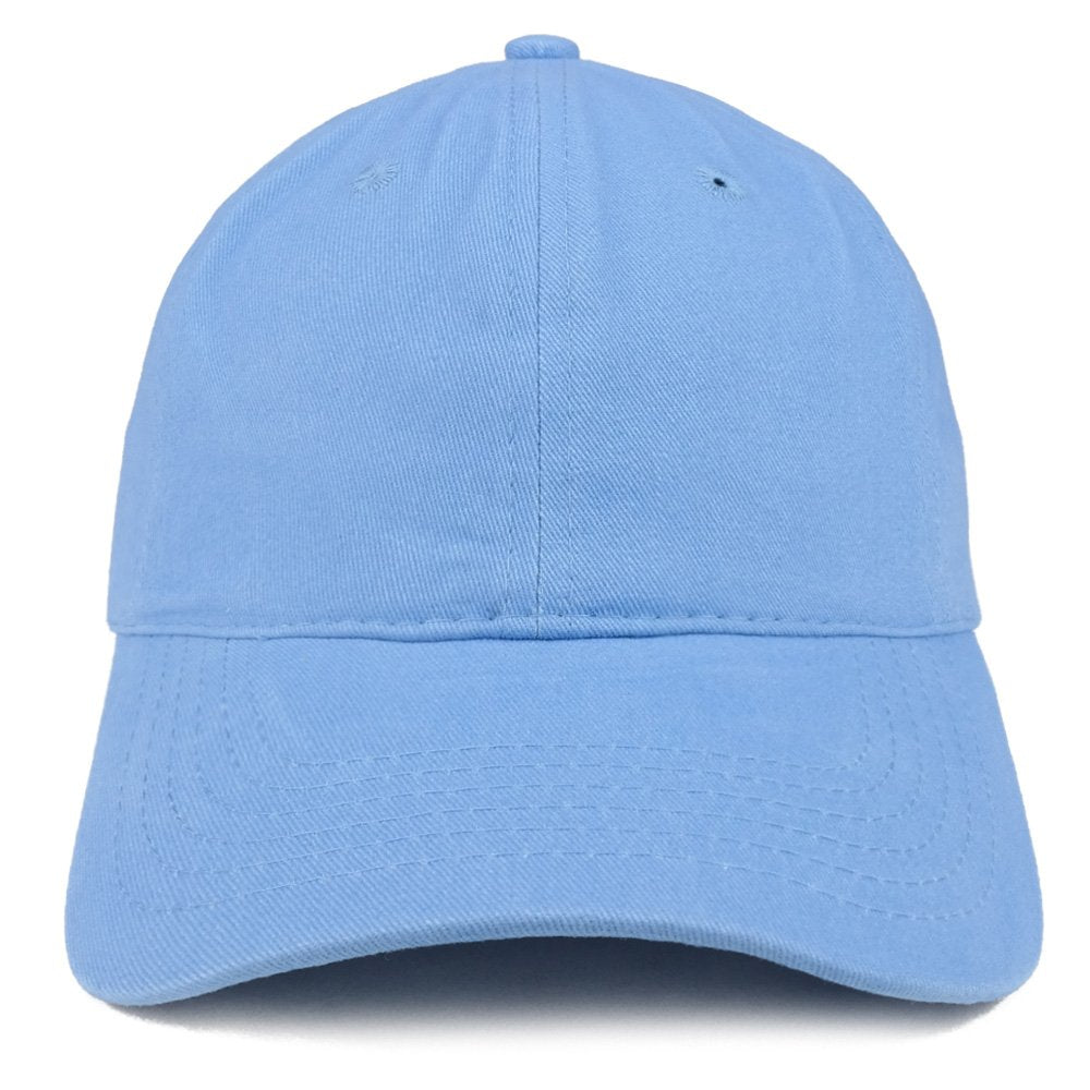 Trendy Apparel Shop Plain Brushed Soft Cotton Unstructured Low Profile Dad Hat