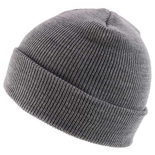 Trendy Apparel Shop Kids Solid Made in USA Winter Cuff Folded Long Beanie