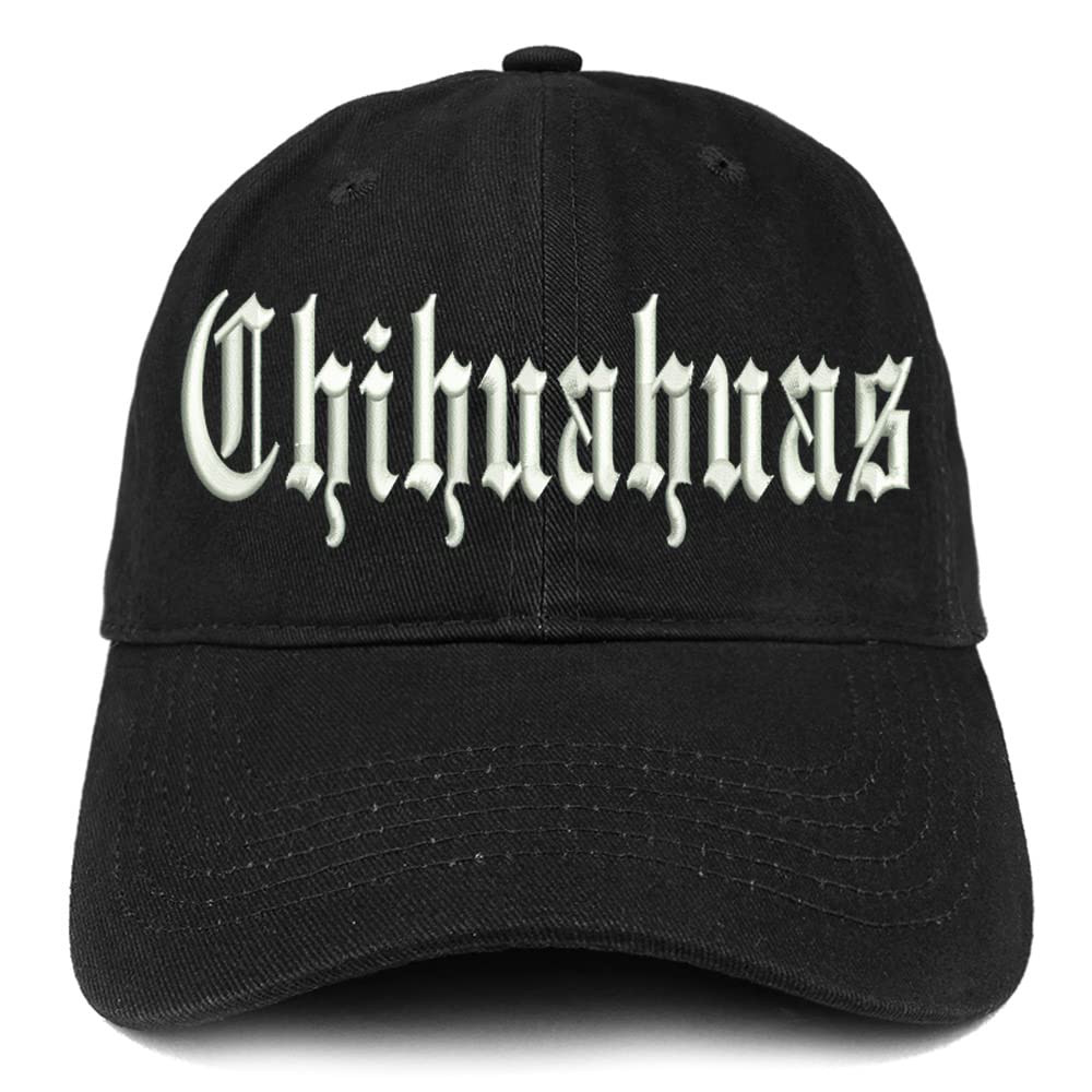 Trendy Apparel Shop Old English Chihuahuas Low Profile Soft Cotton Baseball Cap