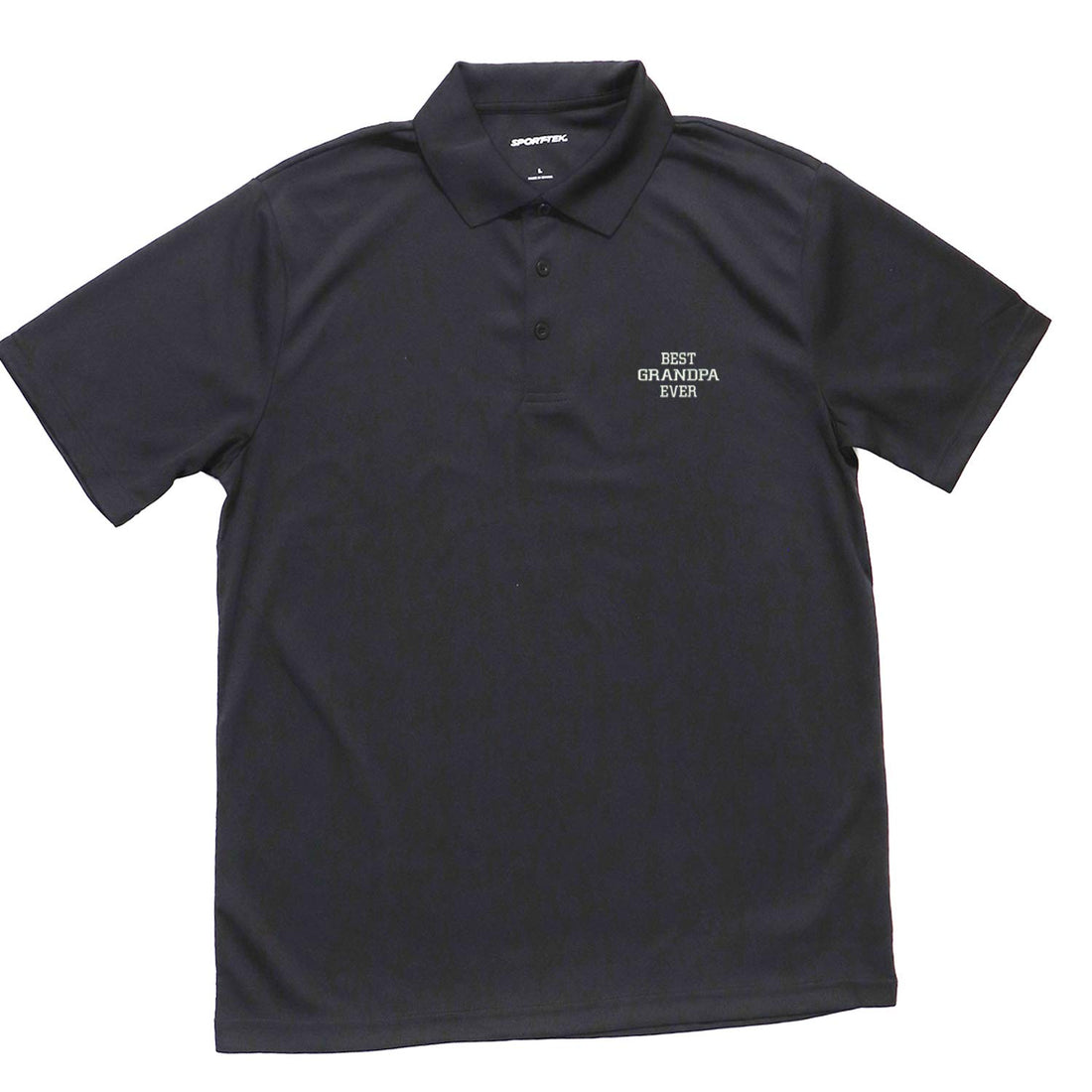 Trendy Apparel Shop Best Grandpa Ever Flat Back Polyester Collared Polo Shirt
