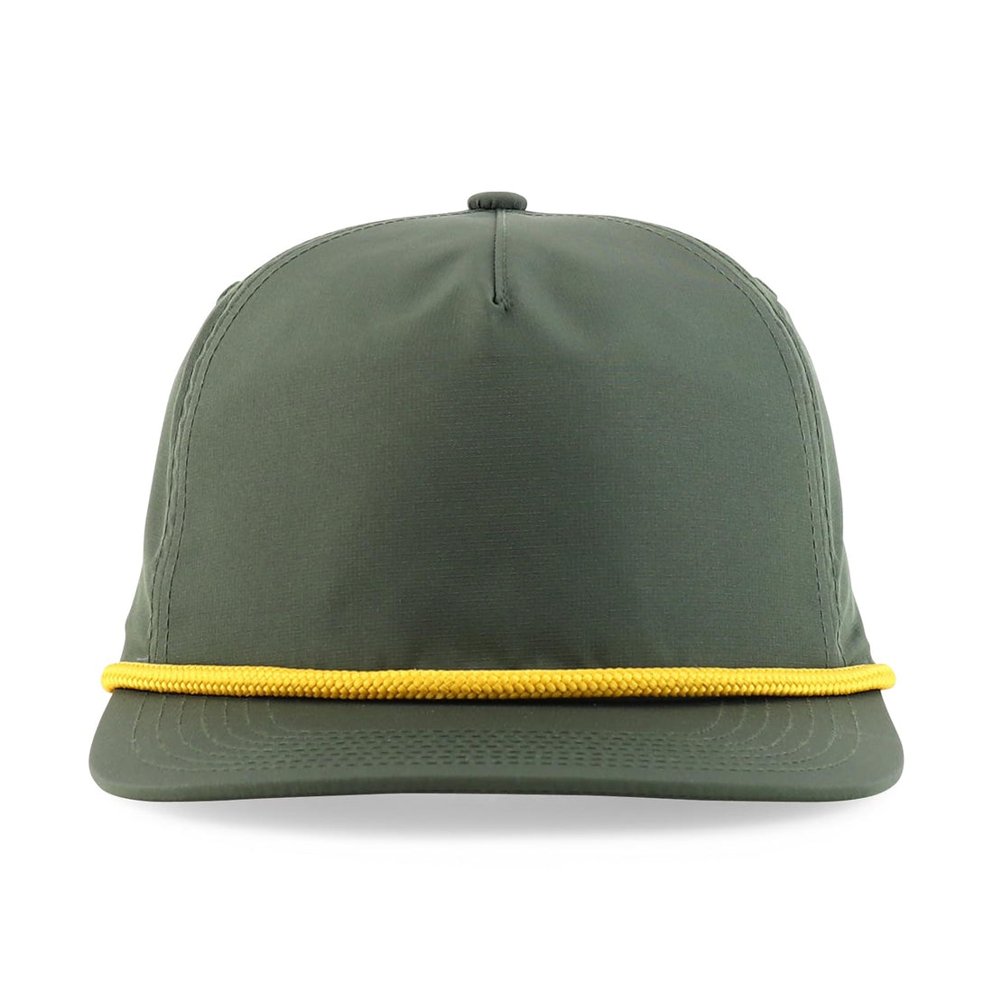 Trendy Apparel Shop 5 Panel Unstructured Perfomance Snapback Cap with Rope