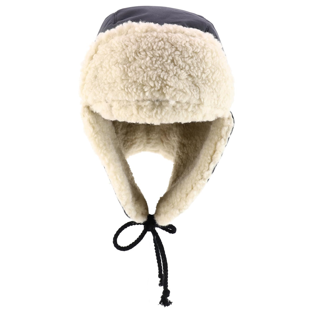Trendy Apprel Shop Warm Winter Fur Ear Flaps Sherpa Lined Trooper Hat