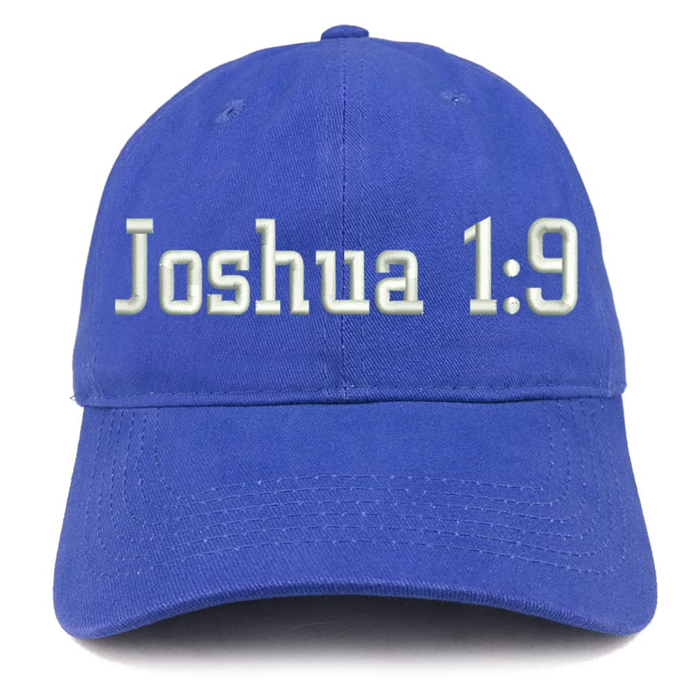 Trendy Apparel Shop Joshua 1:9 Low Profile Soft Cotton Baseball Cap