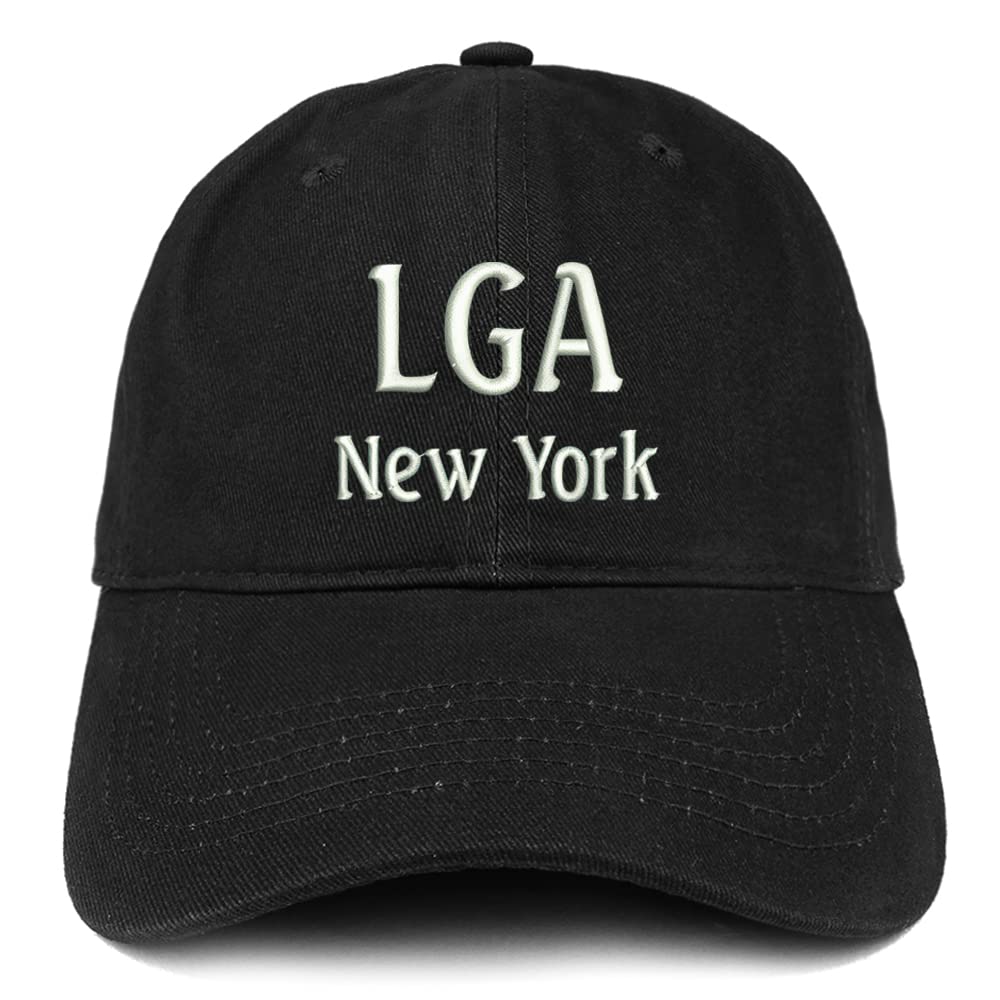 Trendy Apparel Shop LGA New York Low Profile Soft Cotton Baseball Cap