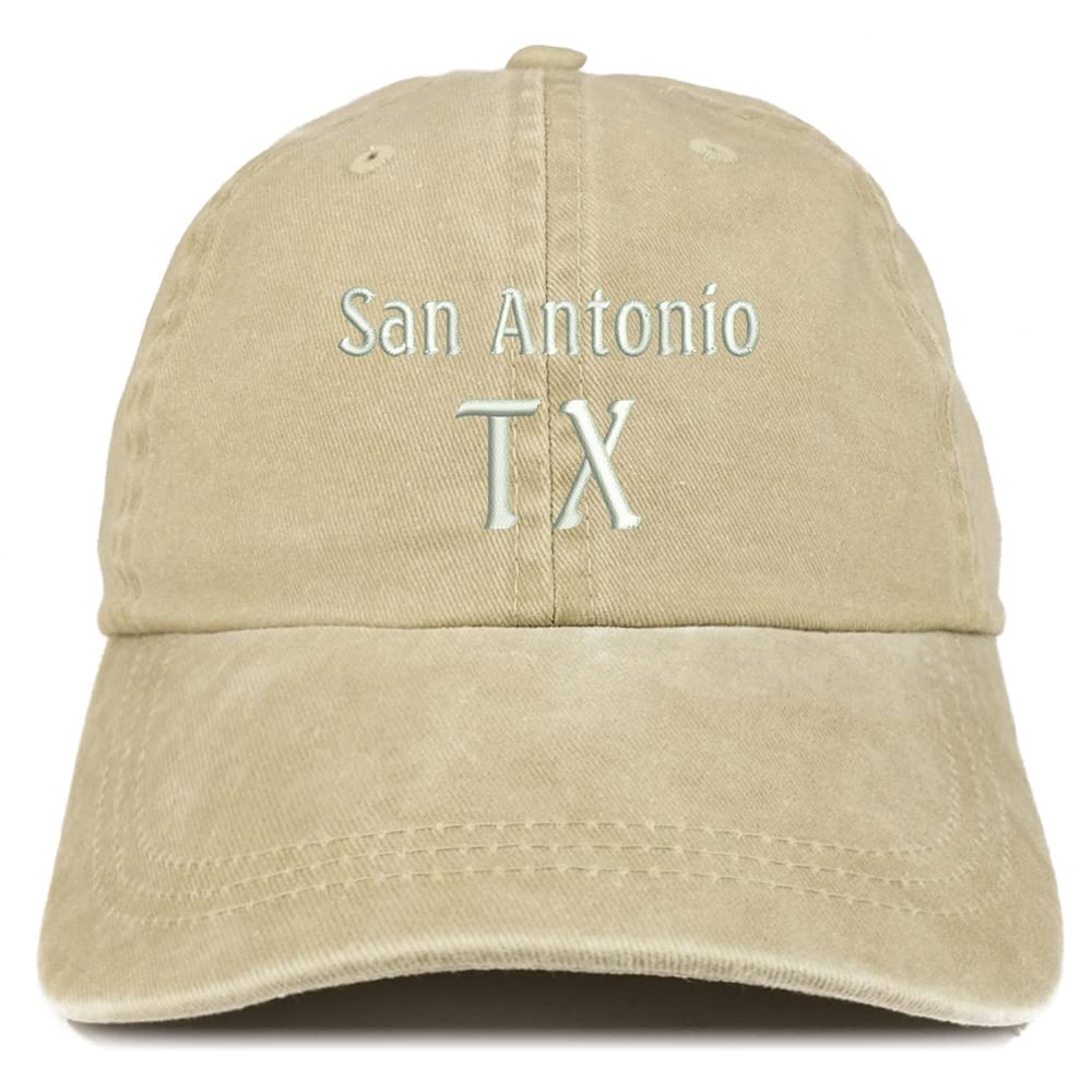 Trendy Apparel Shop San Antonio TX Embroidered Pigment Dyed Washed Baseball Cap