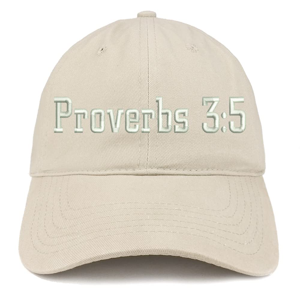 Trendy Apparel Shop Proverbs 3:5 Low Profile Soft Cotton Baseball Cap