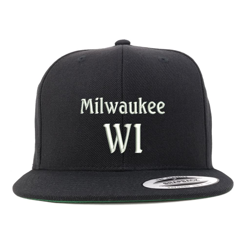 Trendy Apparel Shop Milwaukee WI Embroidered Flatbill Snapback