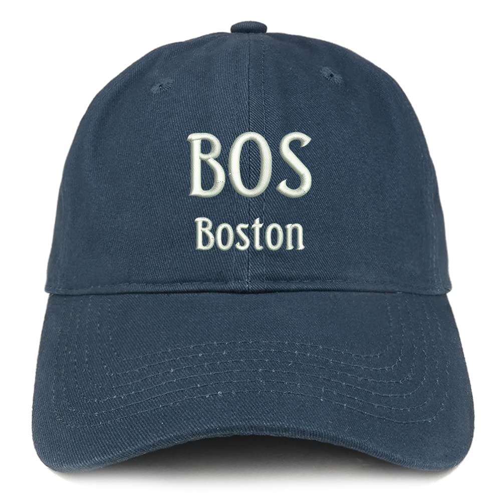 Trendy Apparel Shop BOS Boston Low Profile Soft Cotton Baseball Cap