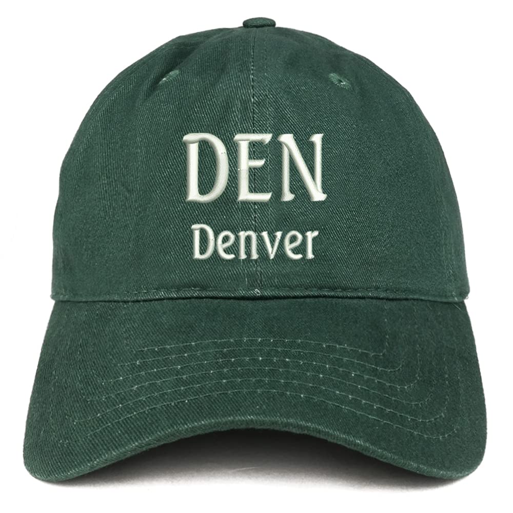 Trendy Apparel Shop DEN Denver Low Profile Soft Cotton Baseball Cap