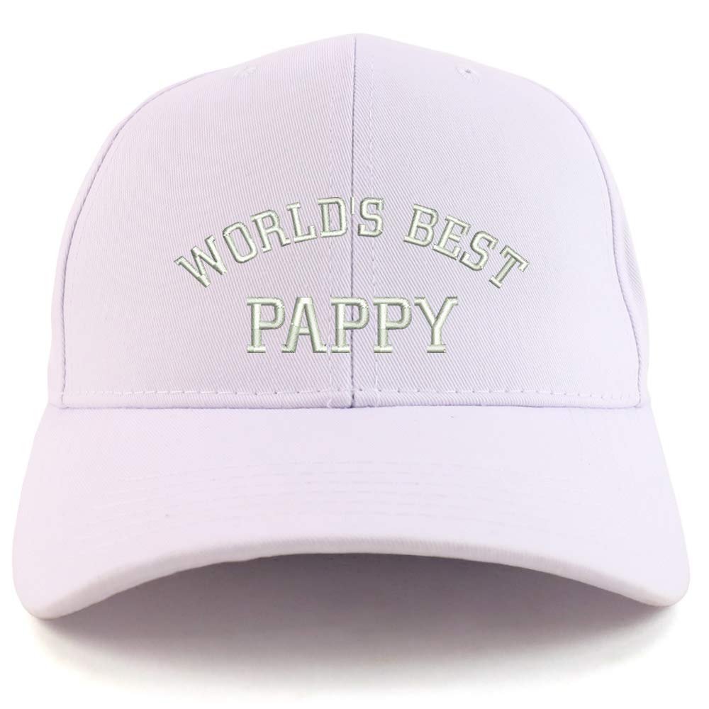 Trendy Apparel Shop World's Best Pappy Embroidered Sturctured Baseball Cap