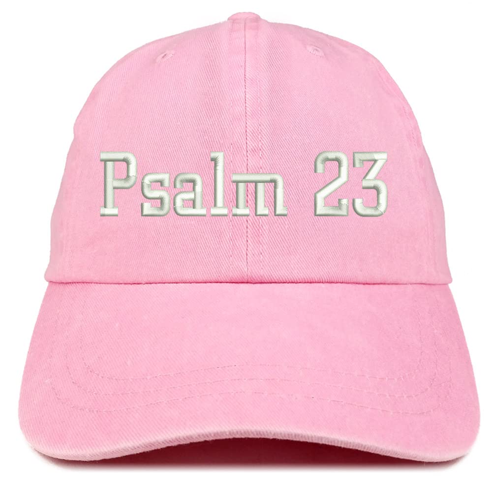 Trendy Apparel Shop Psalm 23 Washed Pigment Dyed Baseball Cap