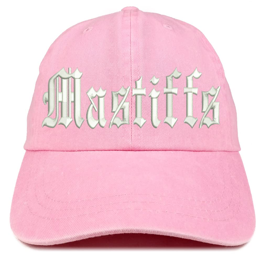 Trendy Apparel Shop Old English Mastiffs Washed Pigment Dyed Baseball Cap