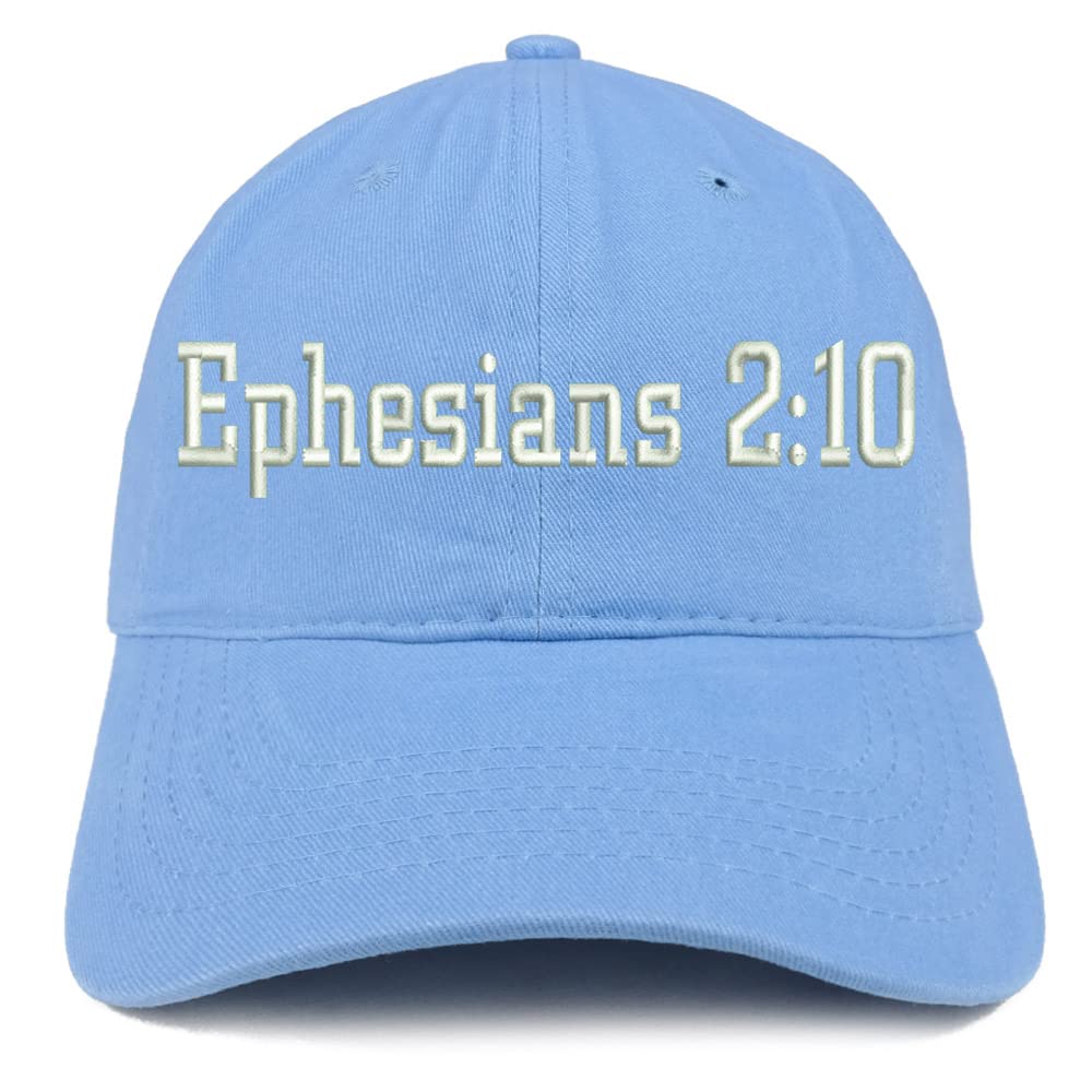 Trendy Apparel Shop Ephesians 2:10 Low Profile Soft Cotton Baseball Cap