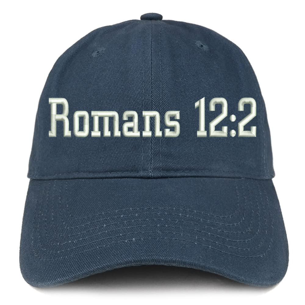 Trendy Apparel Shop Romans 12:2 Low Profile Soft Cotton Baseball Cap