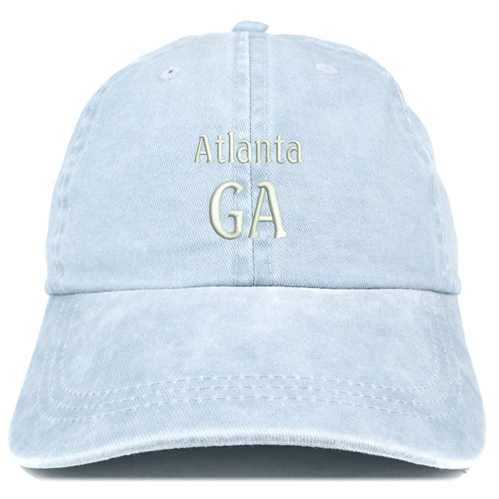 Trendy Apparel Shop Atlanta GA Embroidered Pigment Dyed Washed Baseball Cap