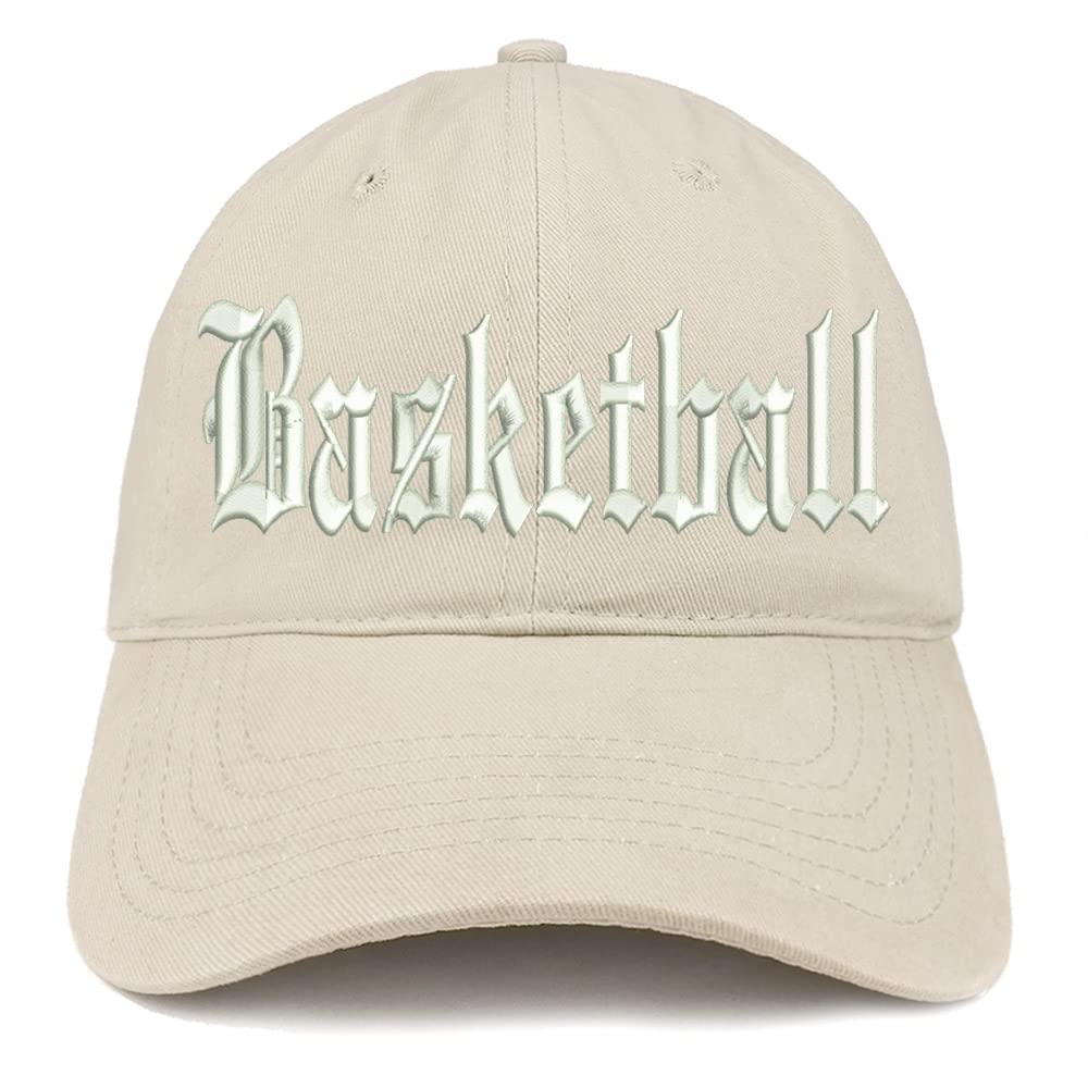 Trendy Apparel Shop Old English Basketball Low Profile Soft Cotton Baseball Cap