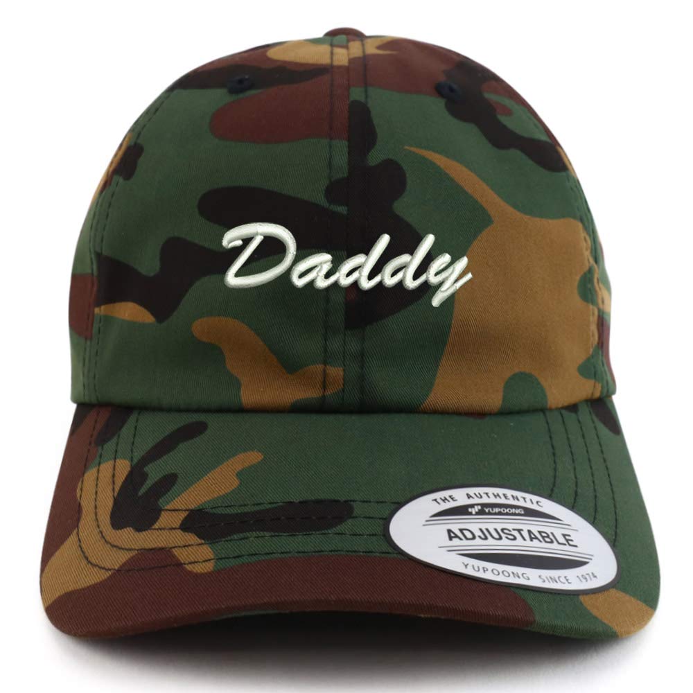 Trendy Apparel Shop XXL Daddy Script Font Embroidered Unstructured Cap