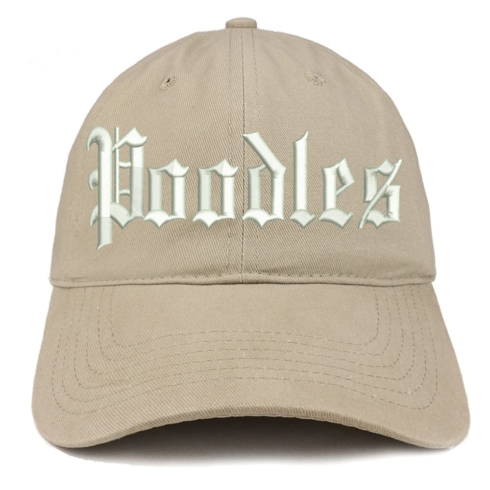Trendy Apparel Shop Old English Poodles Low Profile Soft Cotton Baseball Cap