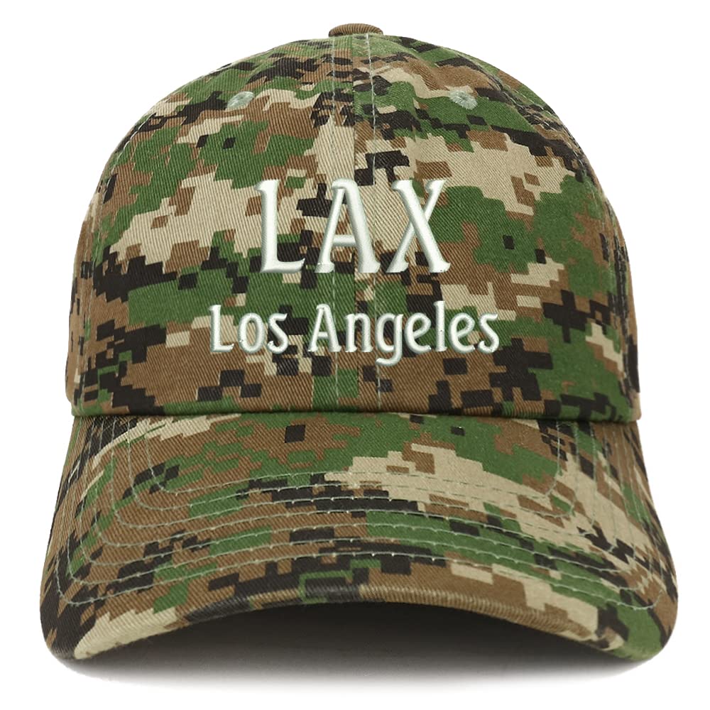 Trendy Apparel Shop LAX Los Angeles Low Profile Soft Cotton Baseball Cap