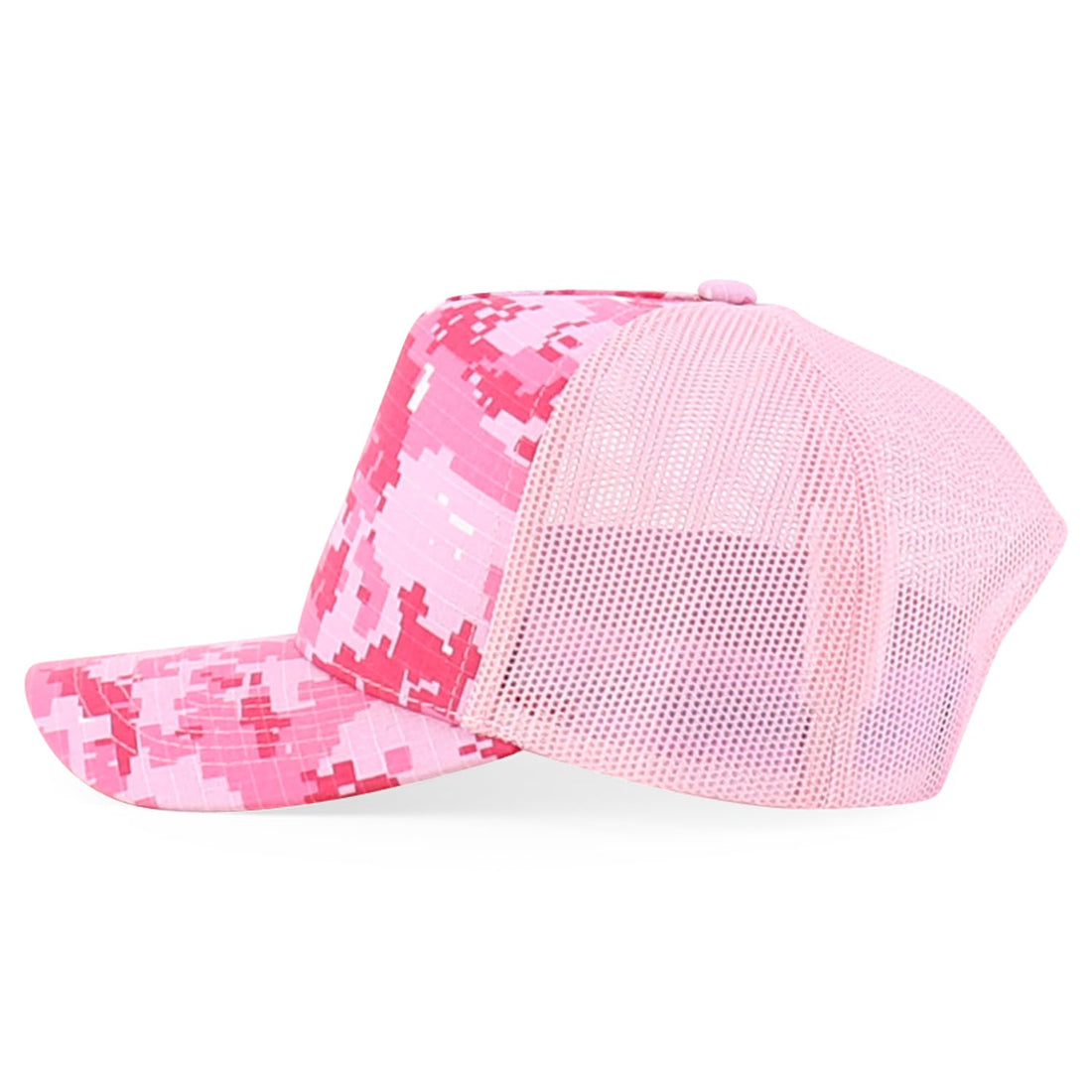 Trendy Apparel Shop 5 Panel Structured Crown Curved Bill Trucker Cap