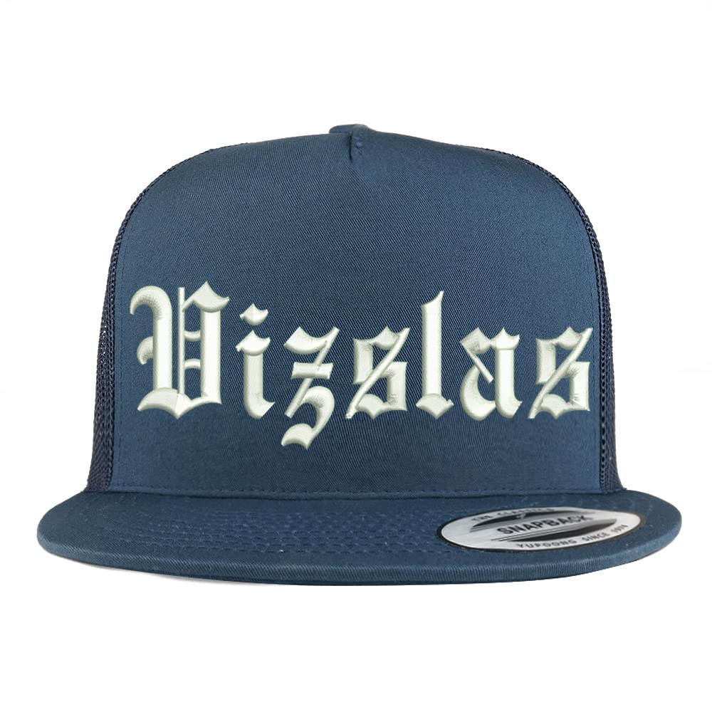 Trendy Apparel Shop Old English Vizslas 5 Panel Flatbill Trucker Cap