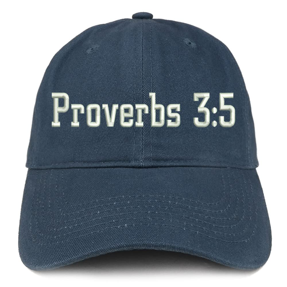 Trendy Apparel Shop Proverbs 3:5 Low Profile Soft Cotton Baseball Cap