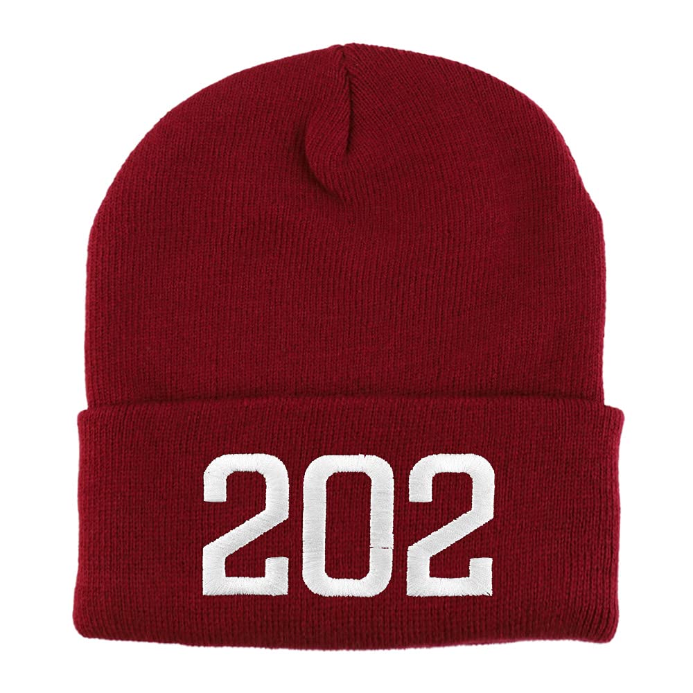 Trendy Apparel Shop South Carolina SC Old English Embroidered Long Cuff Beanie