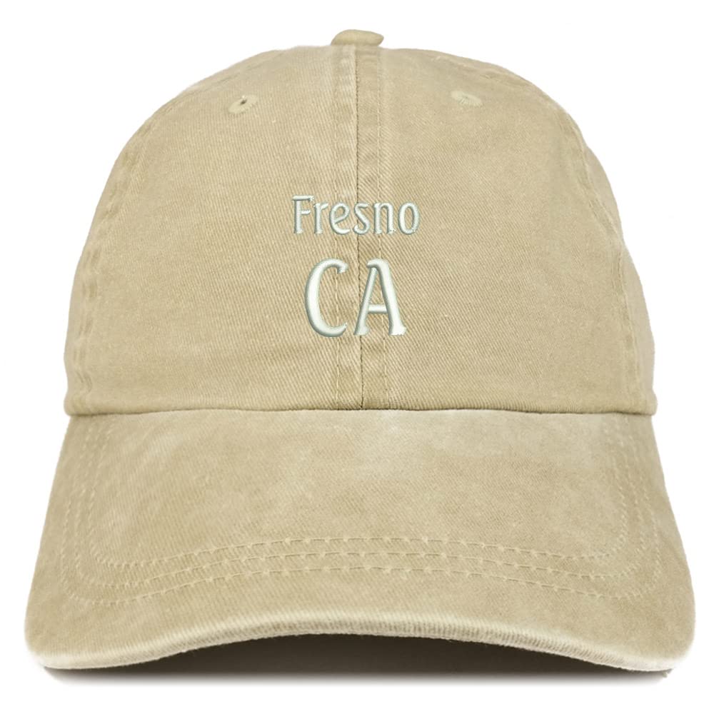 Trendy Apparel Shop Fresno CA Embroidered Pigment Dyed Washed Baseball Cap