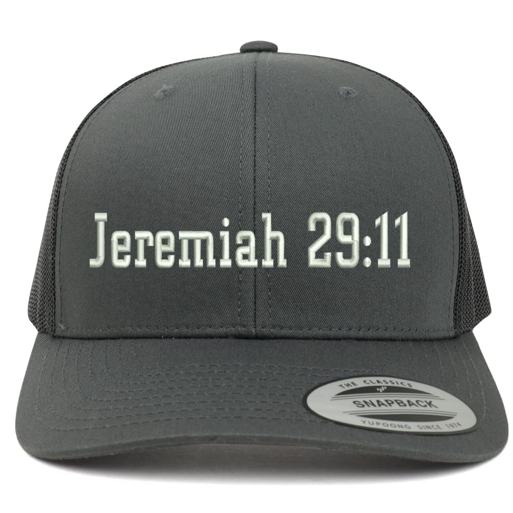 Trendy Apparel Shop Jeremiah 29:11 6 Panel Trucker Mesh Cap
