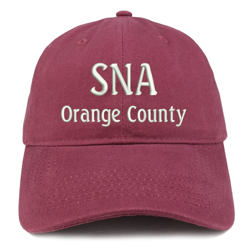 Trendy Apparel Shop SNA Orange County Low Profile Soft Cotton Baseball Cap
