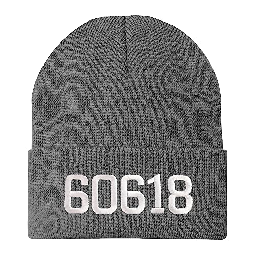 Trendy Apparel Shop 60618 Chicago IL Old English Embroidered Long Cuff Beanie