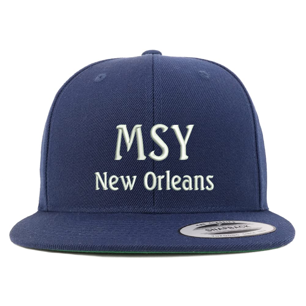 Trendy Apparel Shop MSY New Orleans Embroidered Flatbill Snapback