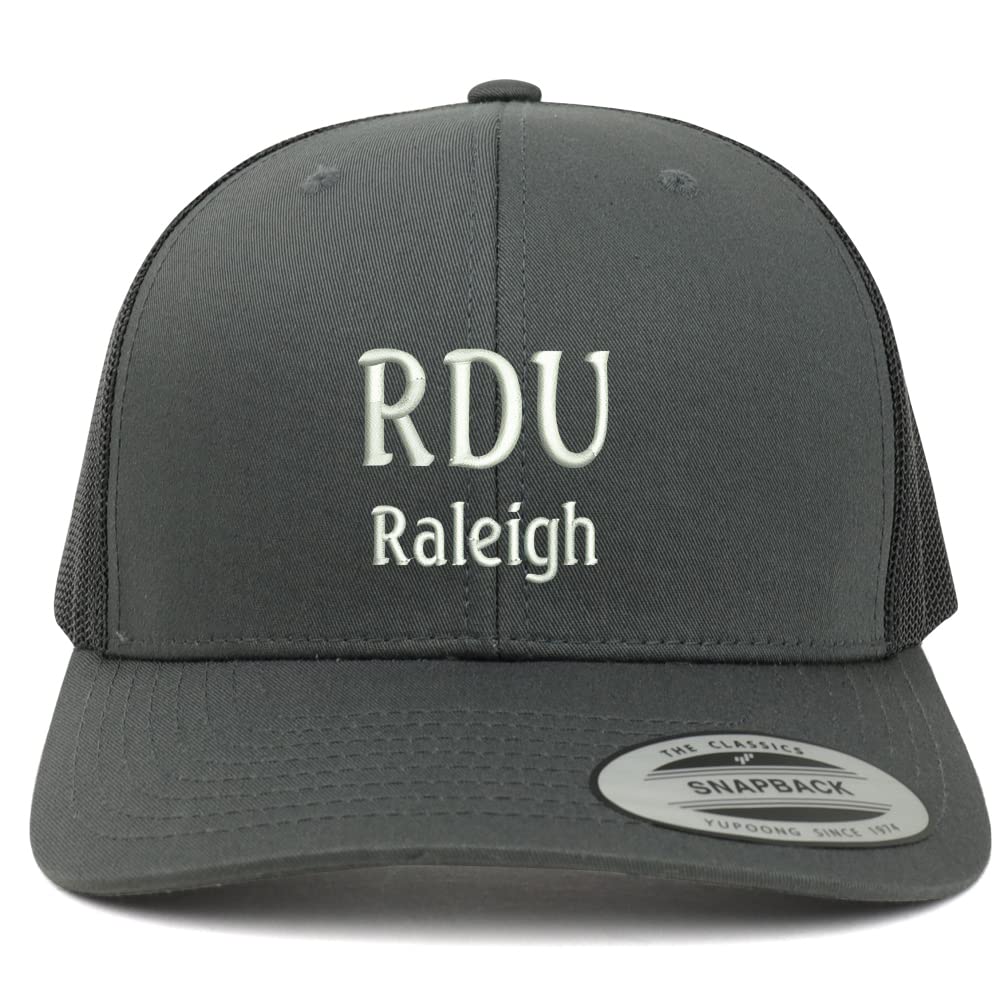 Trendy Apparel Shop RDU Raleigh Embroidered Retro Fit Trucker Mesh Cap