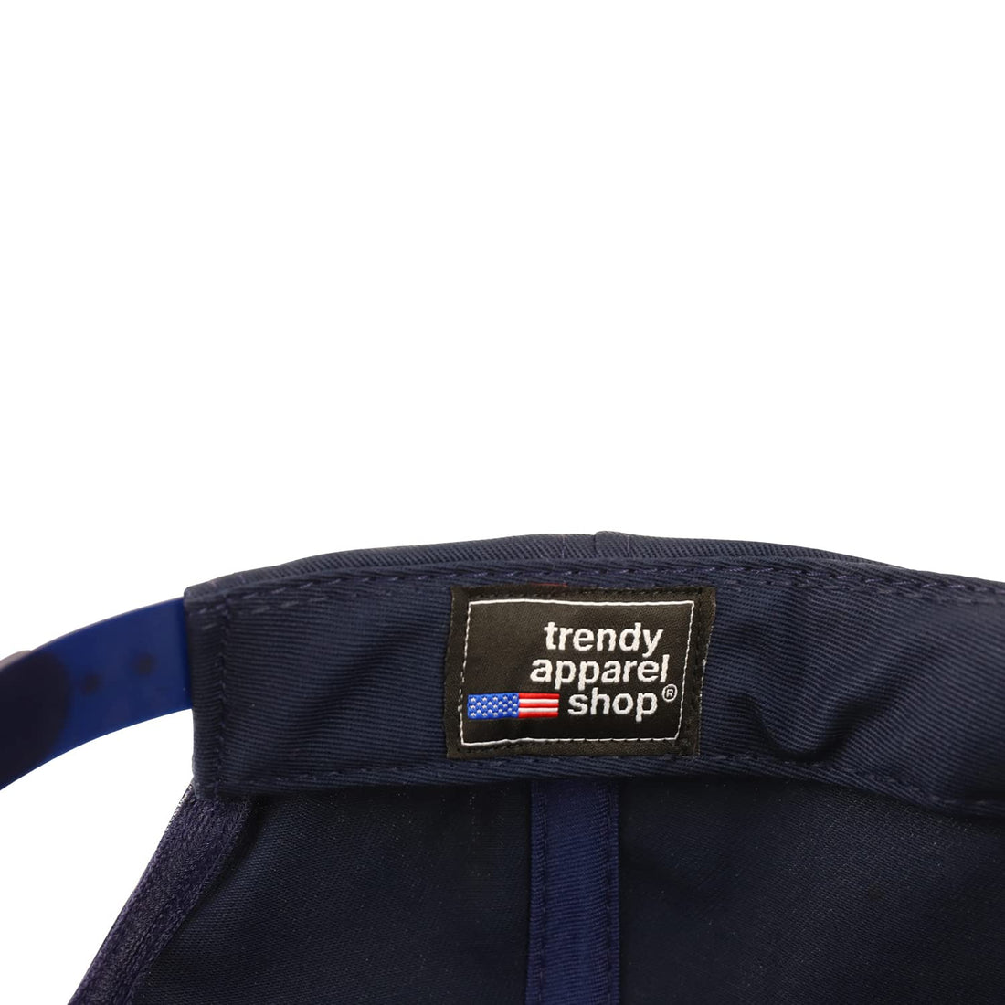 Trendy Apparel Shop Made in USA Structured 6 Panel Flatbill Snapback Cap