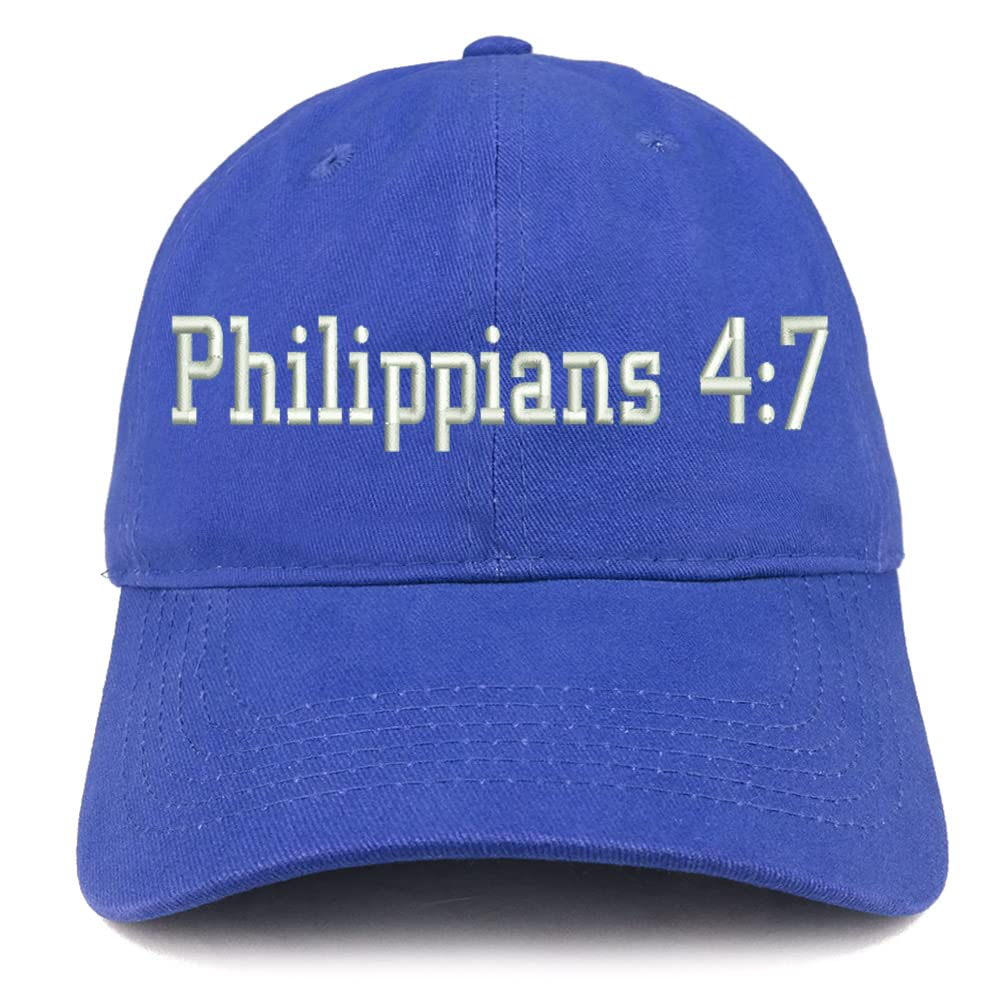 Trendy Apparel Shop Philippians 4:7 Low Profile Soft Cotton Baseball Cap